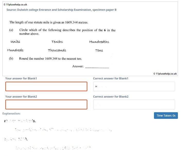 Dulwich College Specimen Paper B - Best 11 Plus Online Practice Exams ...